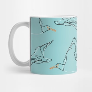 Oyster Catcher Outline Mug